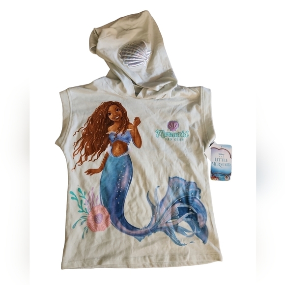 Disney's Little Mermaid Hooded Muscle Tank - Picture 1 of 7